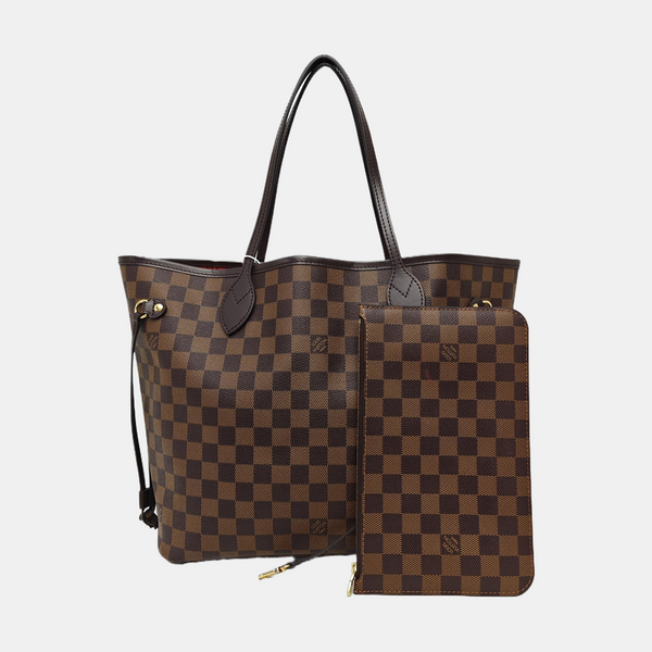 NEVERFULL MM Damier Ebene Coated Canvas Brown
