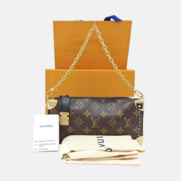 SLIM TRUNK Monogram Coated Canvas Brown