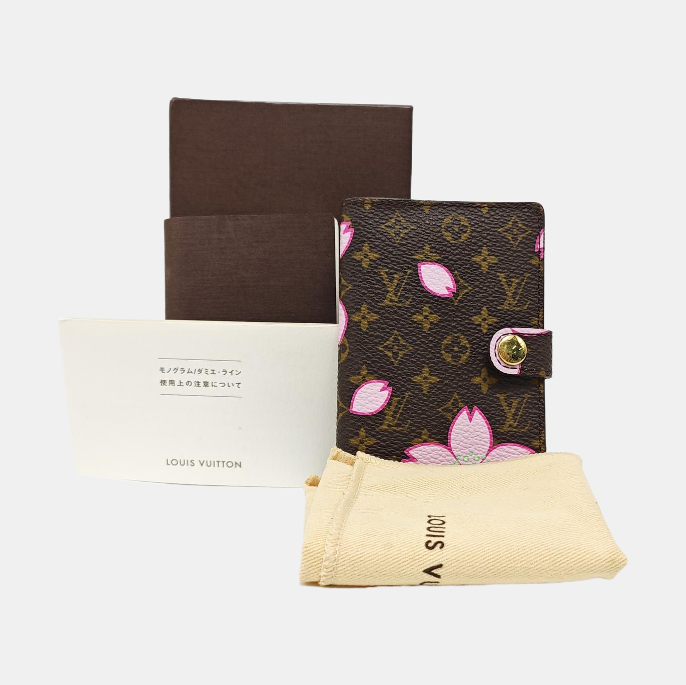 Monogram Coated Canvas Card Holder Brown