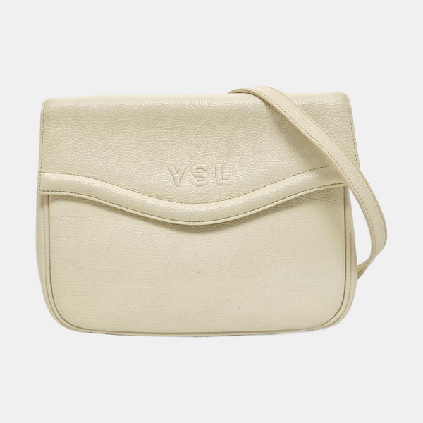 Calfskin Shoulder Bag White