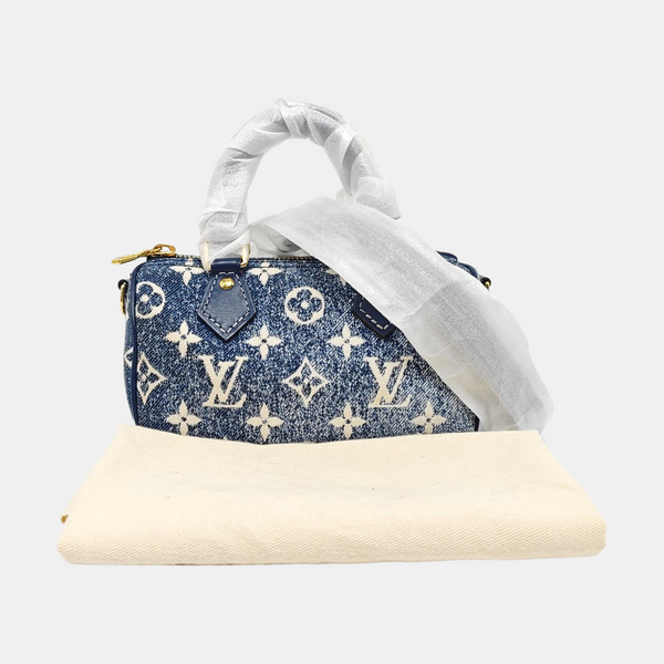 SPEEDY Nano Monogram Denim Blue