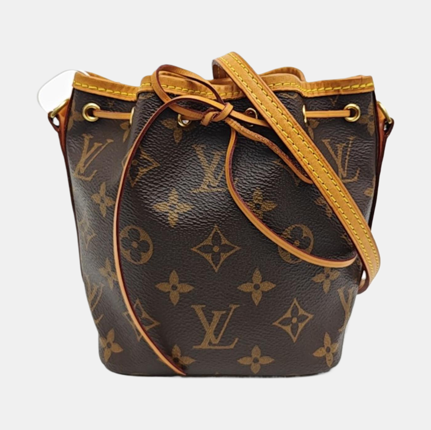 NÉONOÉ Nano Monogram Coated Canvas Brown