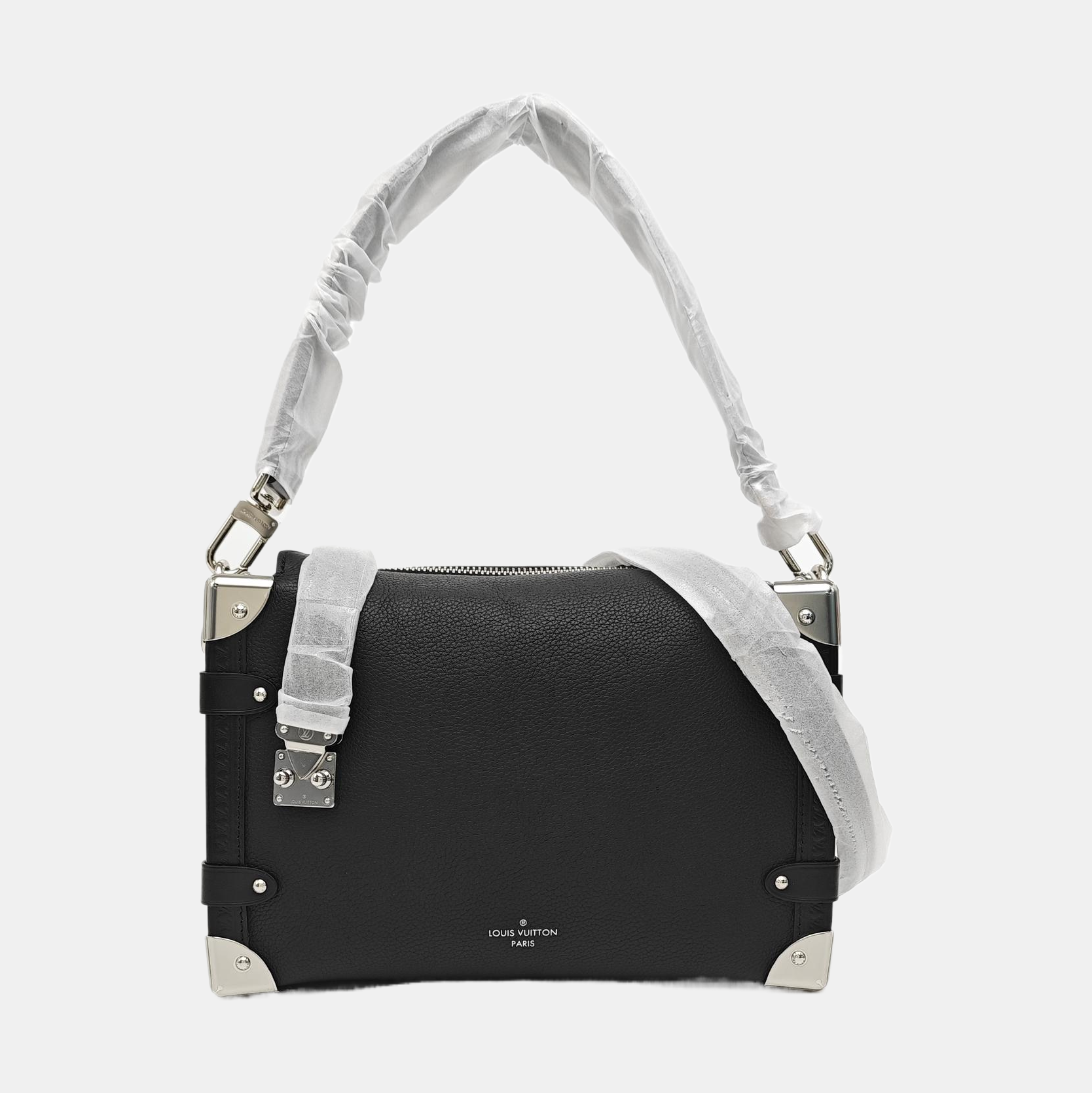 SIDE TRUNK MM Calfskin Black