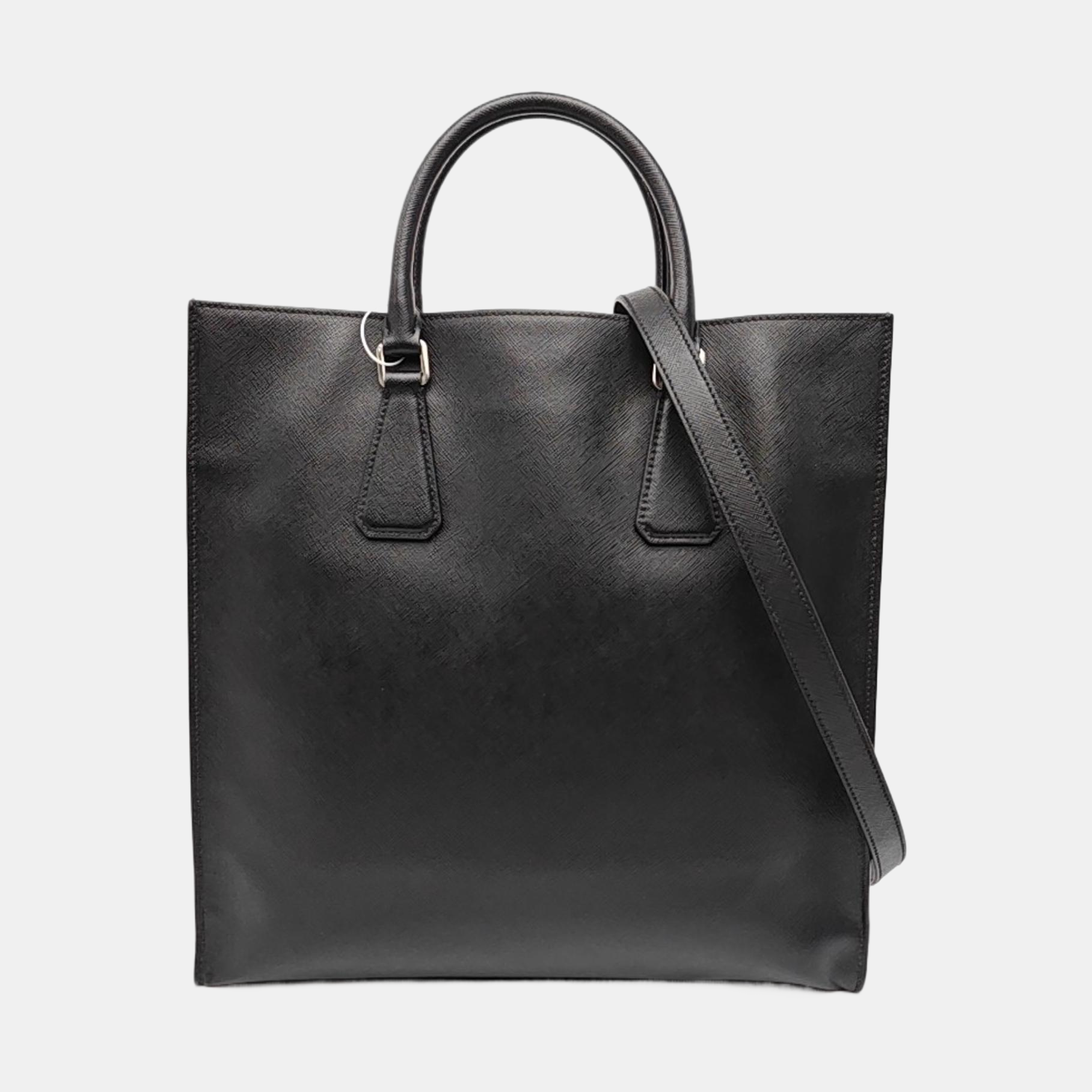 Saffiano Calfskin Tote Bag Black