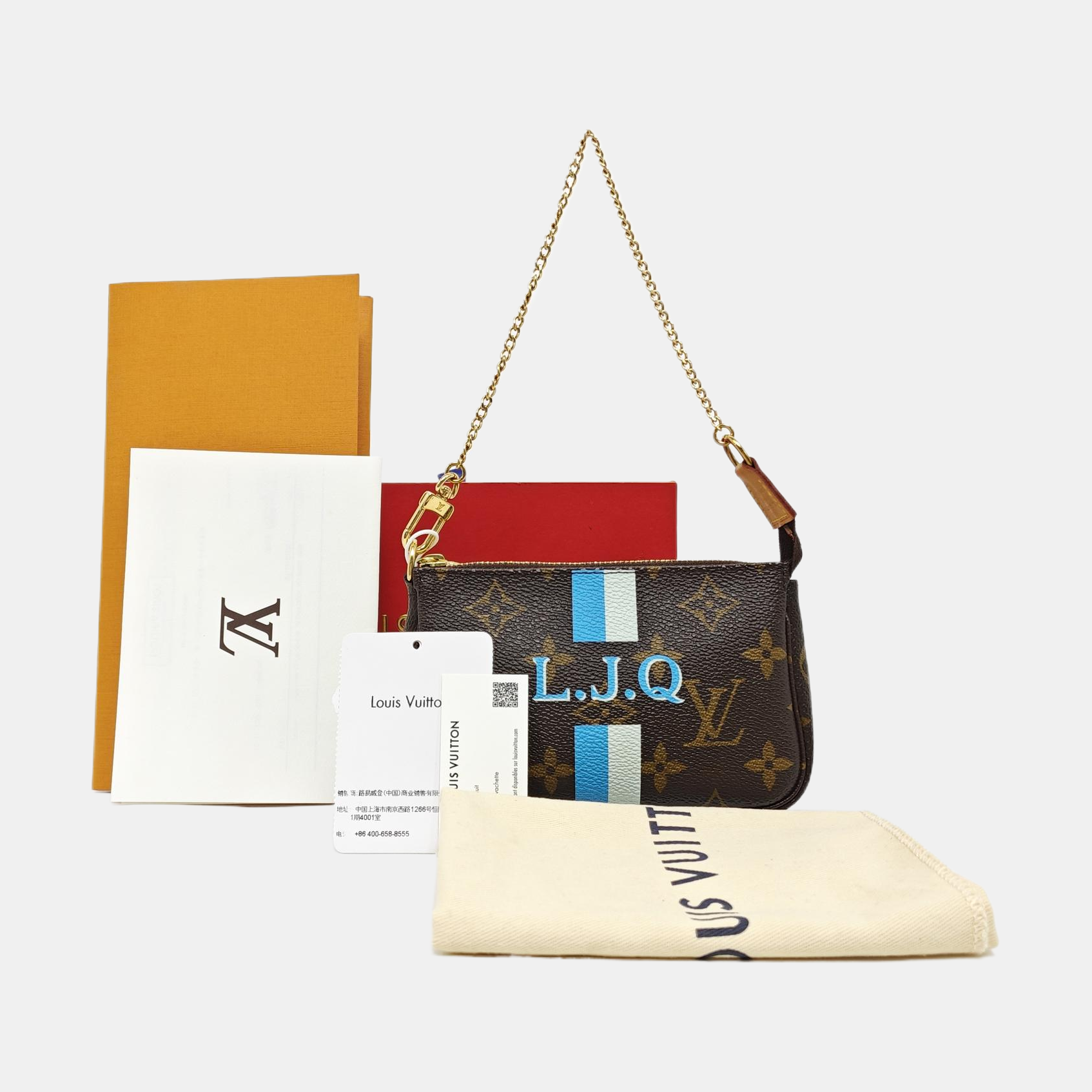 ACCESSOIRES Monogram Coated Canvas Brown