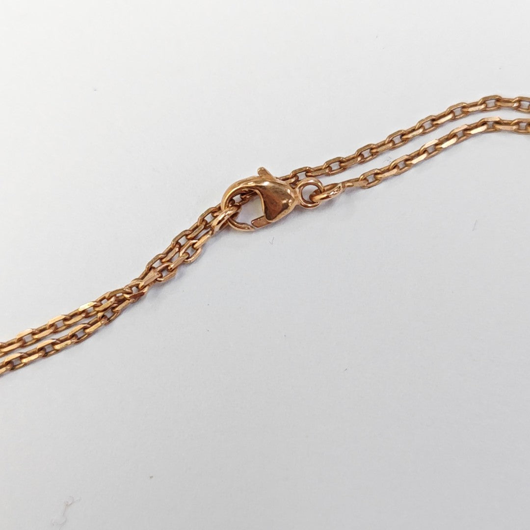 Cage D'h Metal Rose Gold Necklace