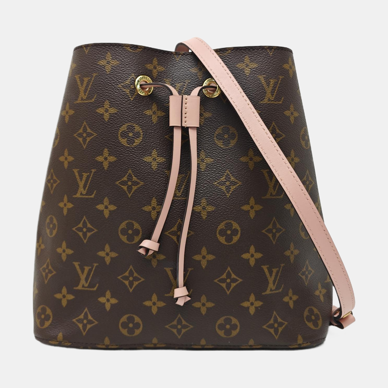 NÉONOÉ MM Monogram Coated Canvas Brown