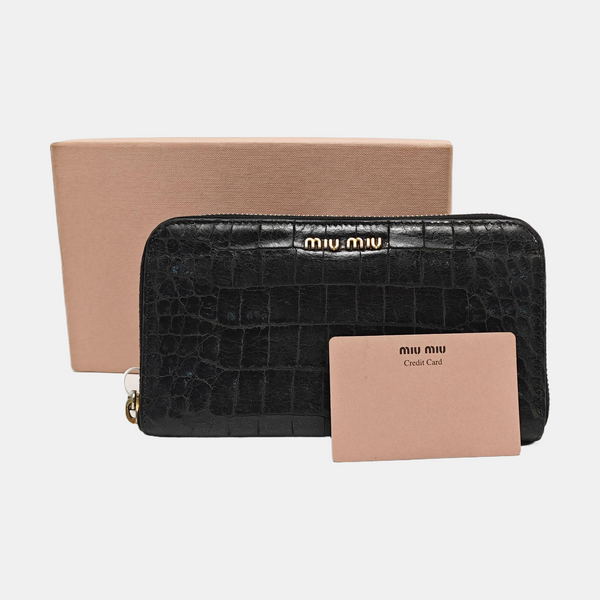Calfskin Wallet Black