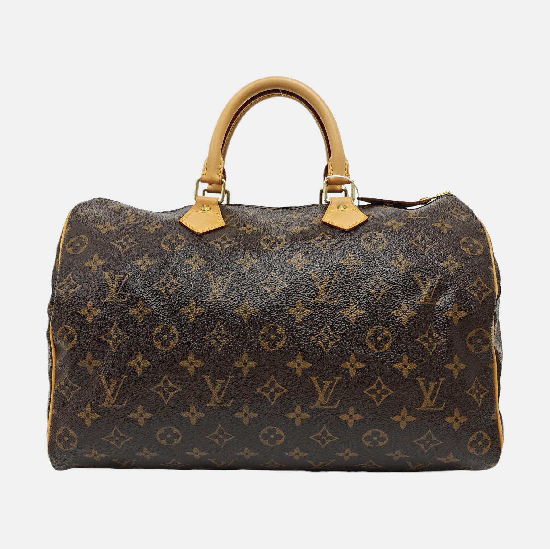 SPEEDY 35 Monogram Coated Canvas Brown