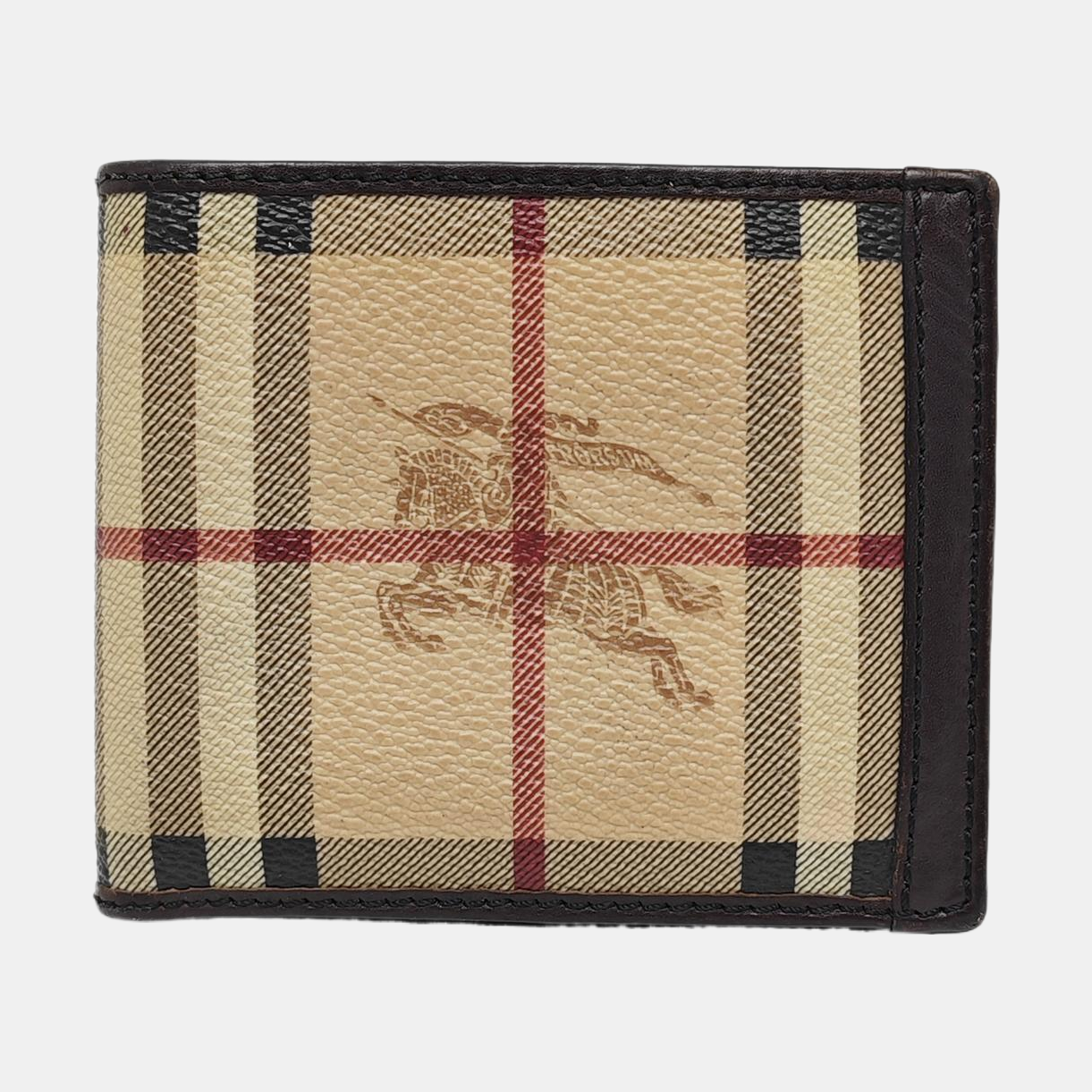 Coated Canvas Wallet Beige