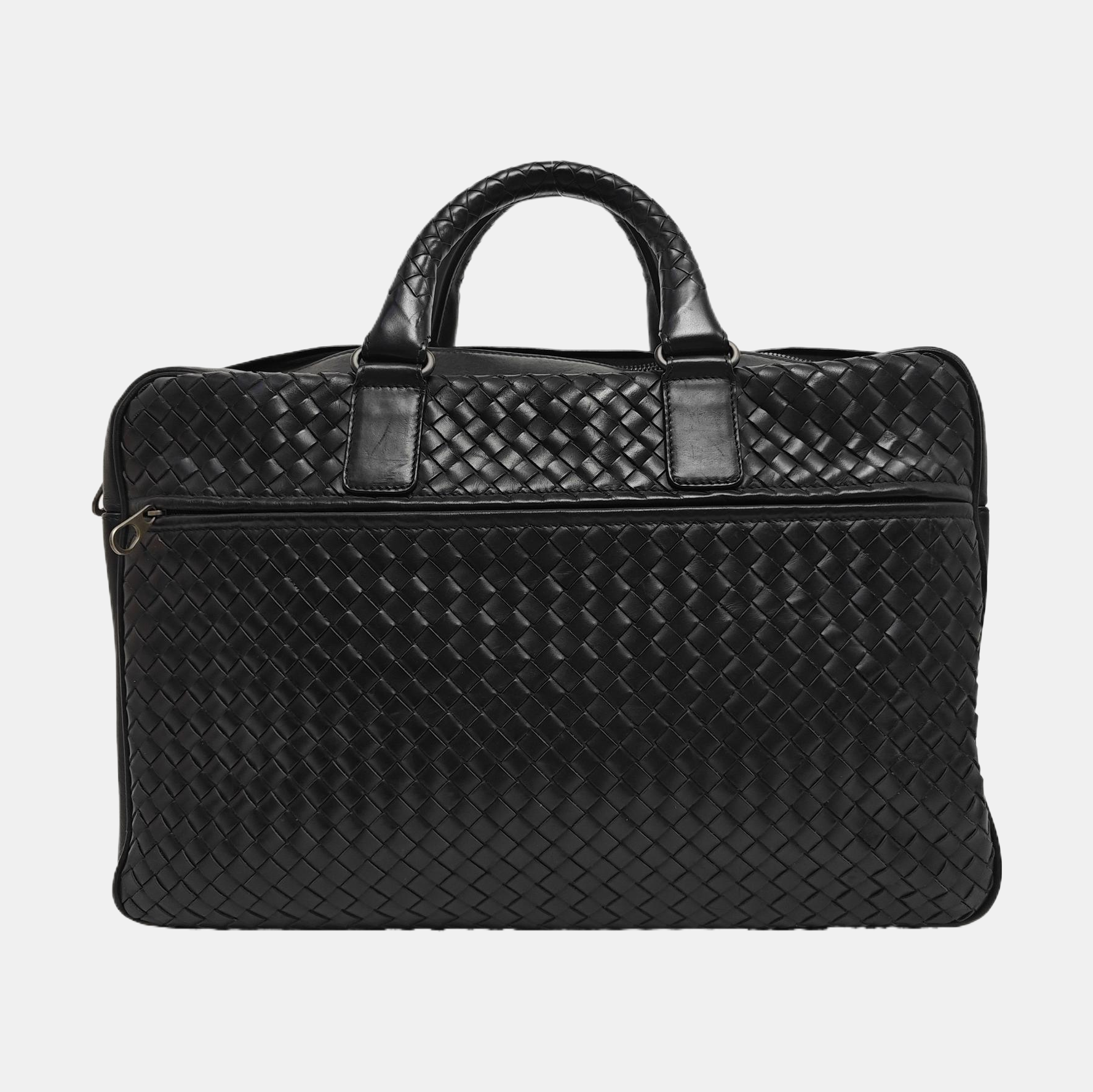 Calfskin Top Handle Bag Black