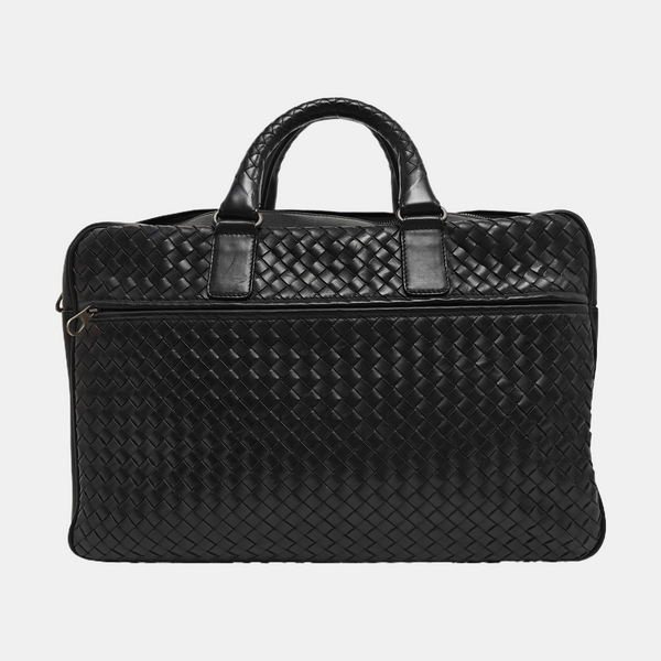 Calfskin Top Handle Bag Black