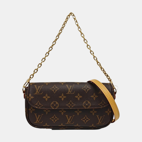 IVY Monogram Coated Canvas Brown