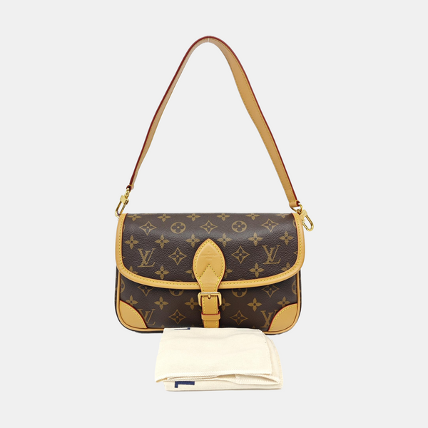 DIANE Monogram Coated Canvas Brown