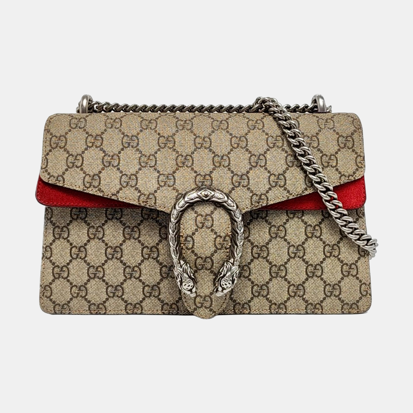Authenticated pre-owned  Dionysus Small Monogram Coated Canvas Beige - Shoulder Bag at Looply