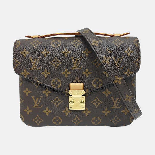 MÉTIS MM Monogram Coated Canvas Brown