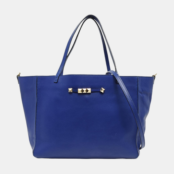 Piel de becerro Rockstud azul