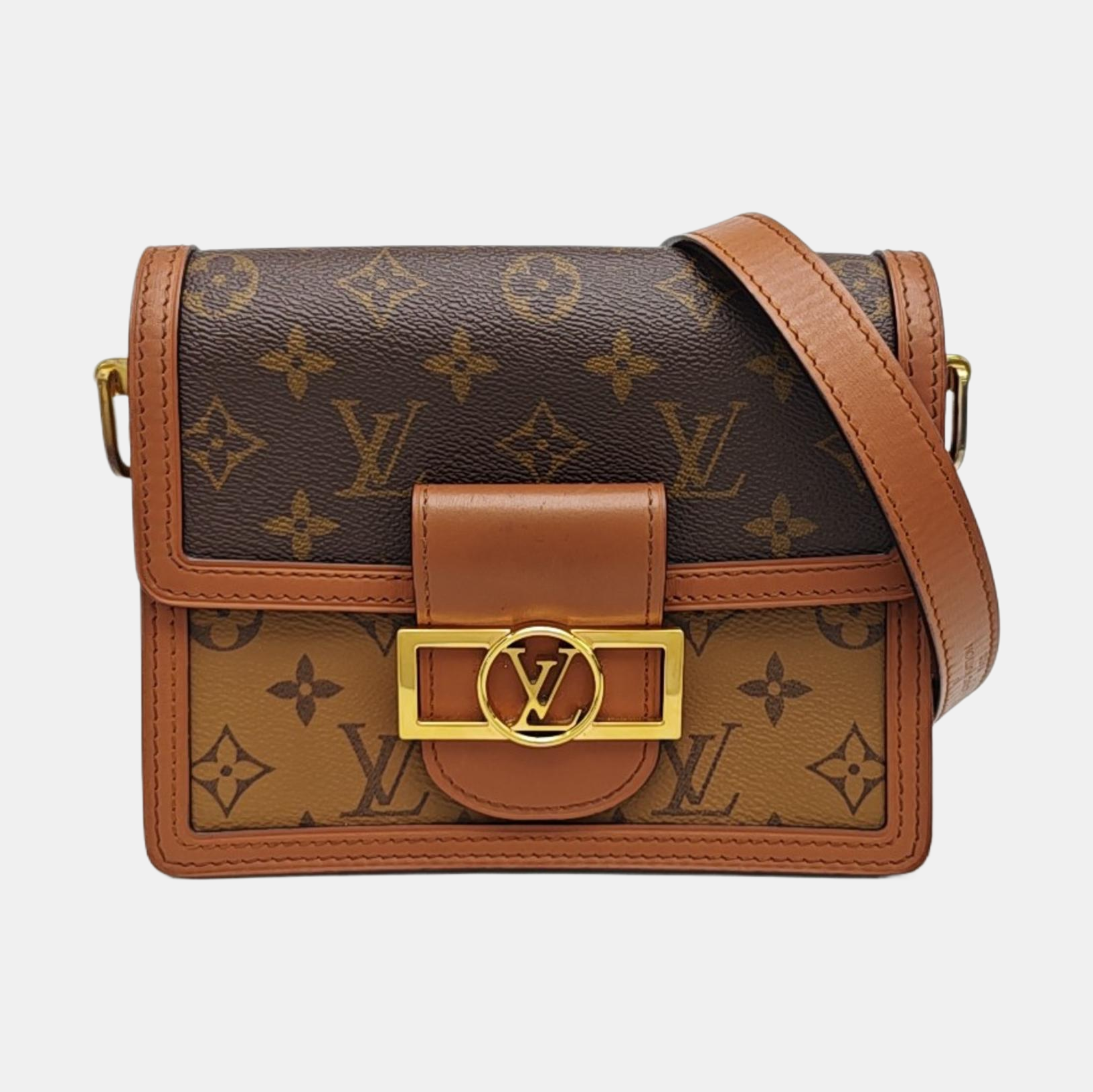 DAUPHINE Mini Coated Canvas Brown