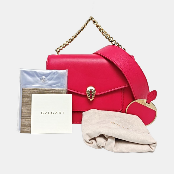 SERPENTI FOREVER Small Calfskin Pink