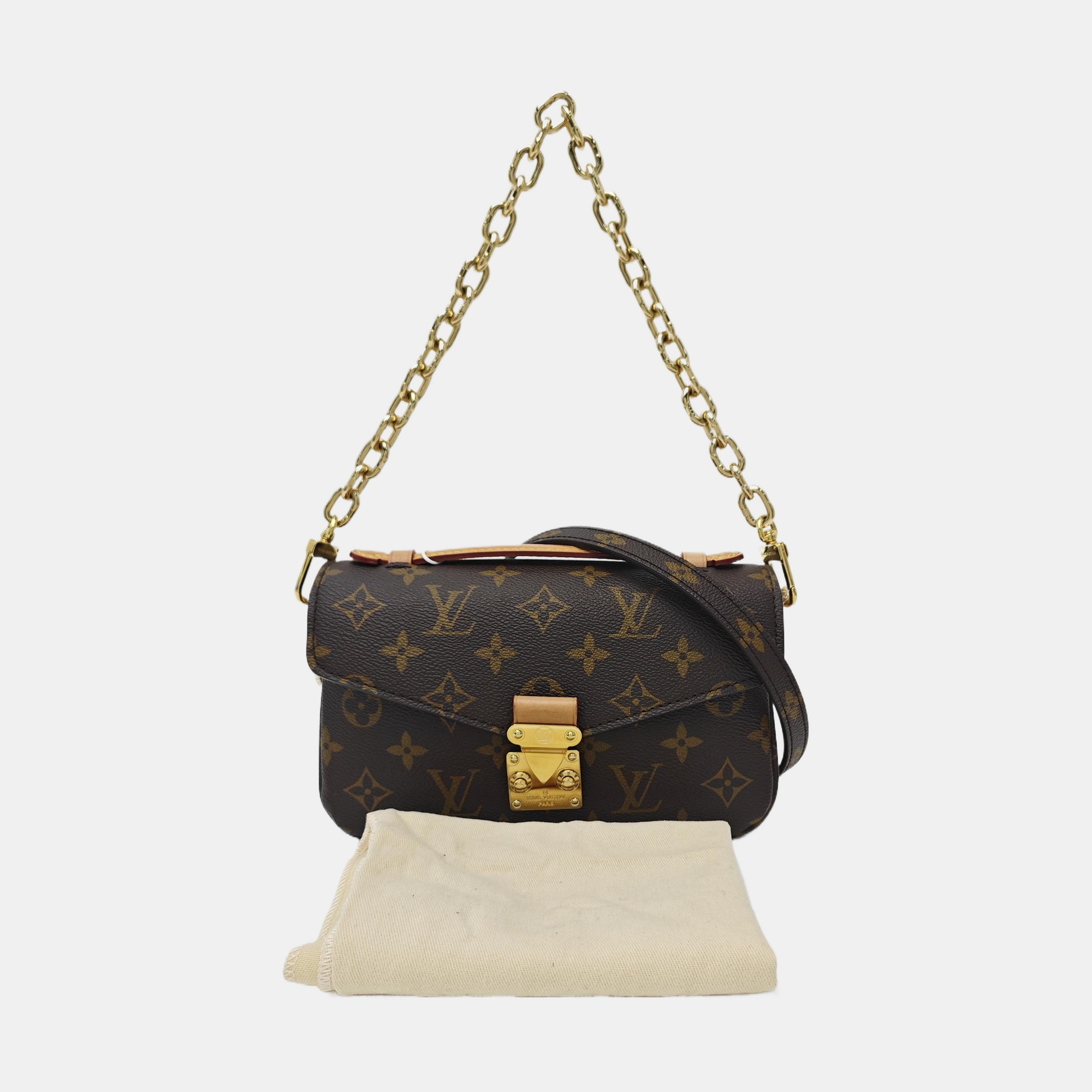 MÉTIS EAST WEST Monogram Coated Canvas Brown