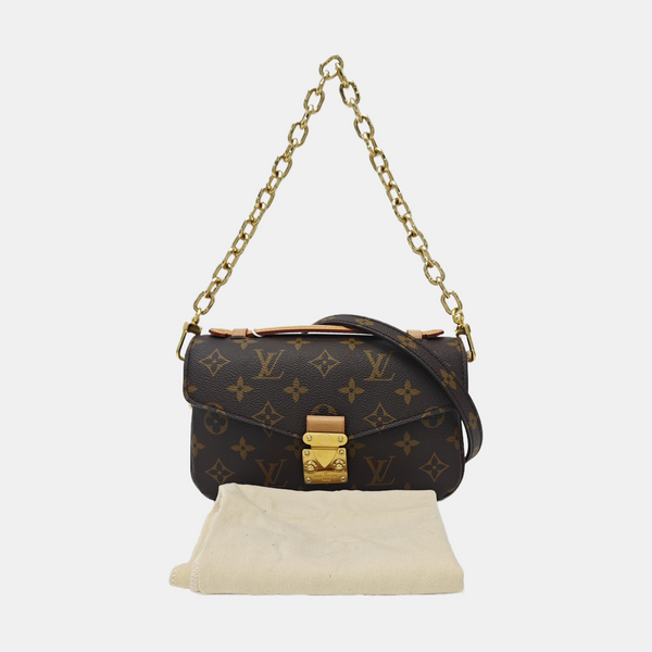 MÉTIS EAST WEST Monogram Coated Canvas Brown
