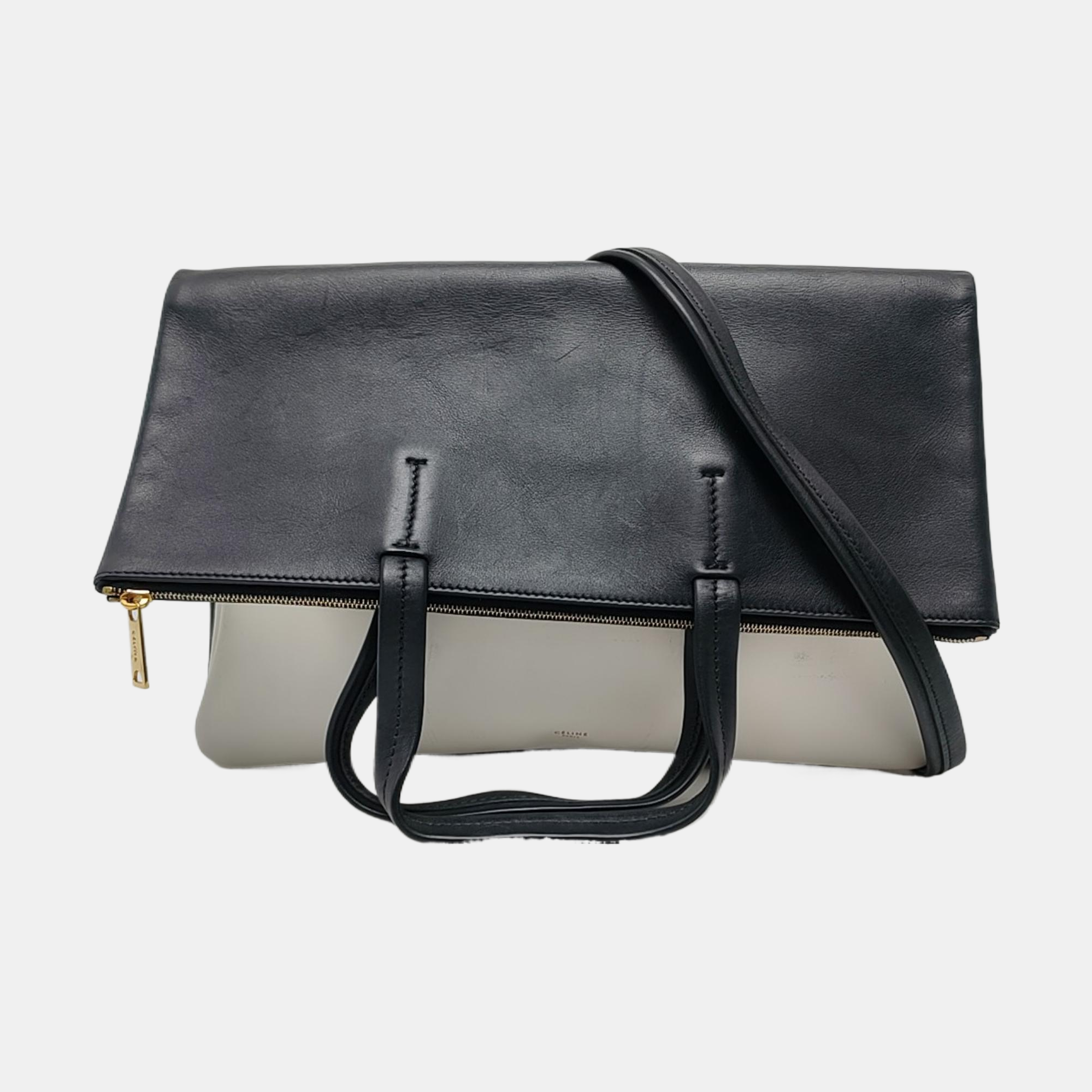 Calfskin Shoulder Bag Black