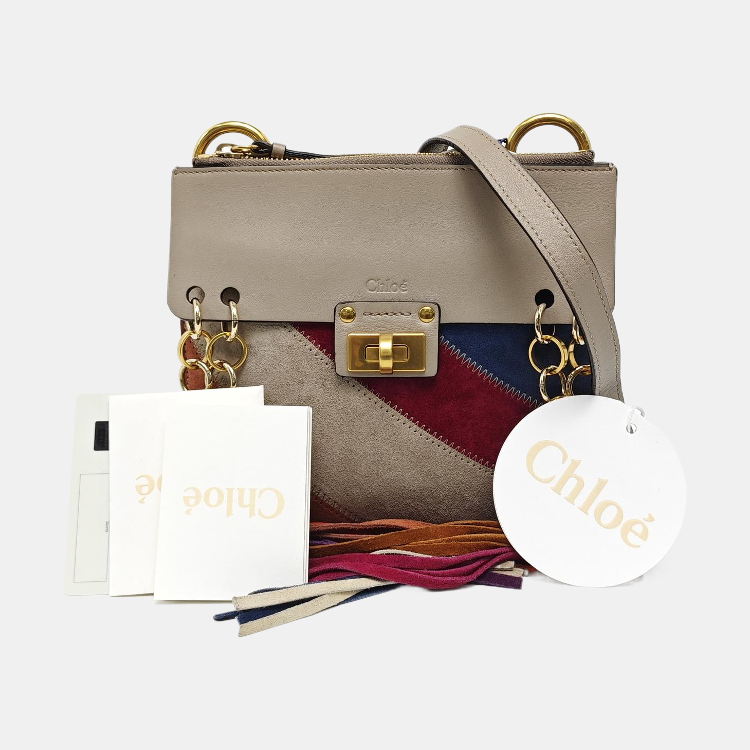 Drew Mini Calfskin Gray