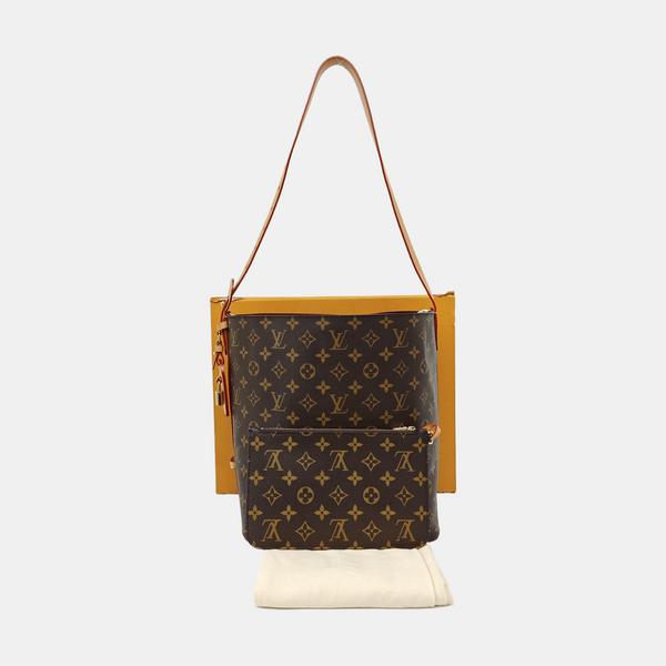 ALL IN GM Monogram Coated Canvas Brown