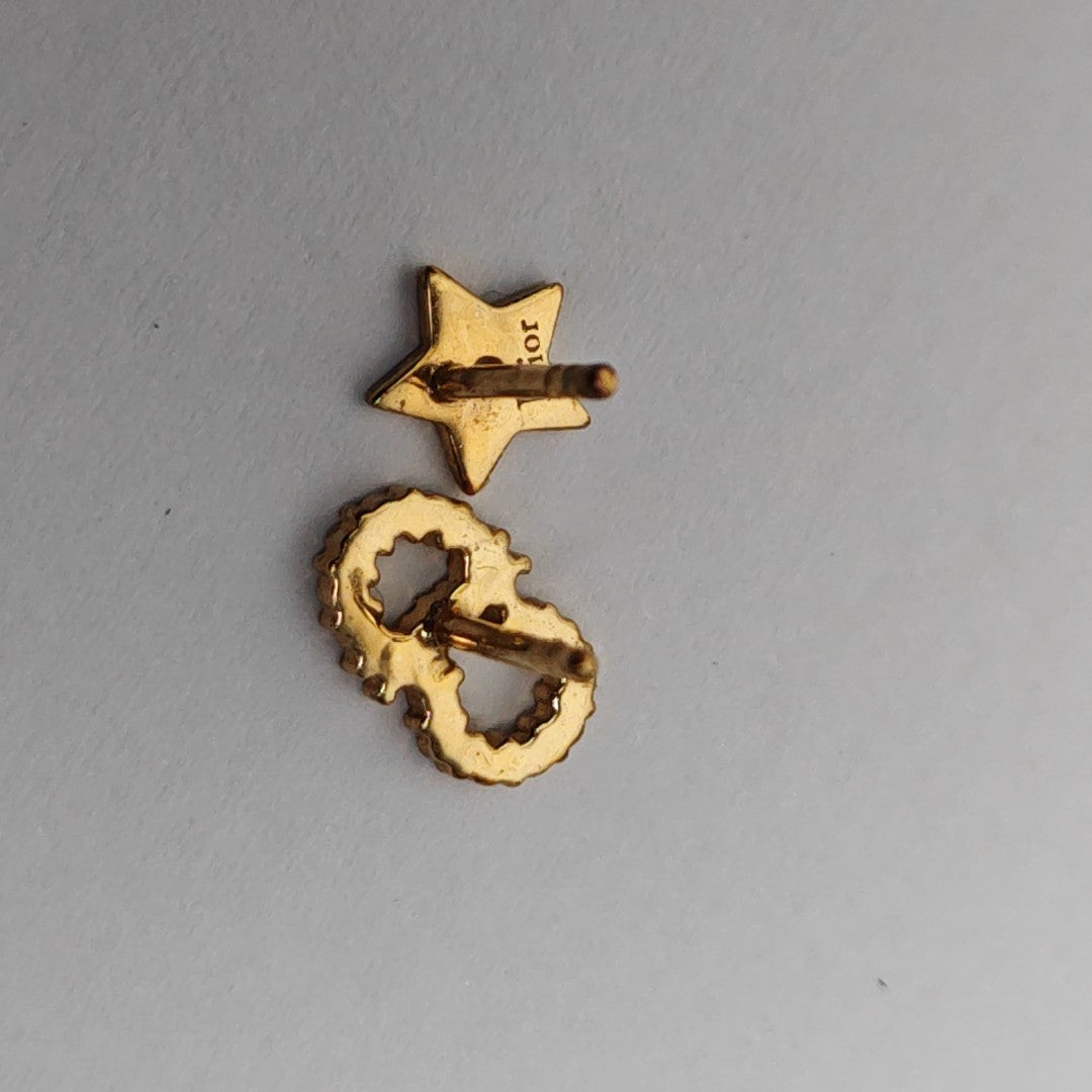 La Petite Tribale Metal Gold Stud Earrings