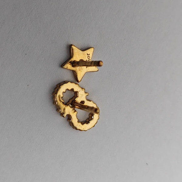 La Petite Tribale Metal Gold Stud Earrings