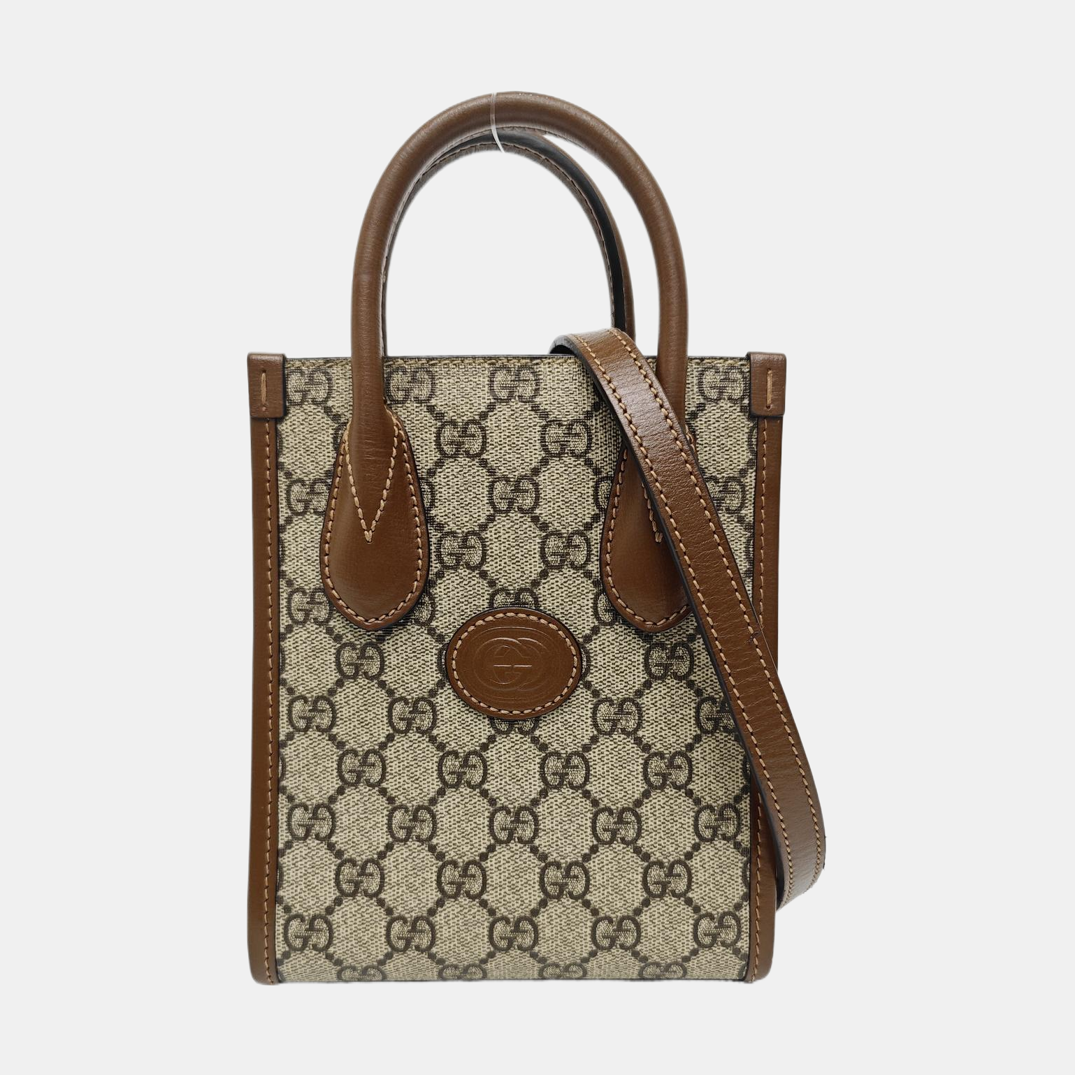 Retro Mini Monogram Coated Canvas Beige