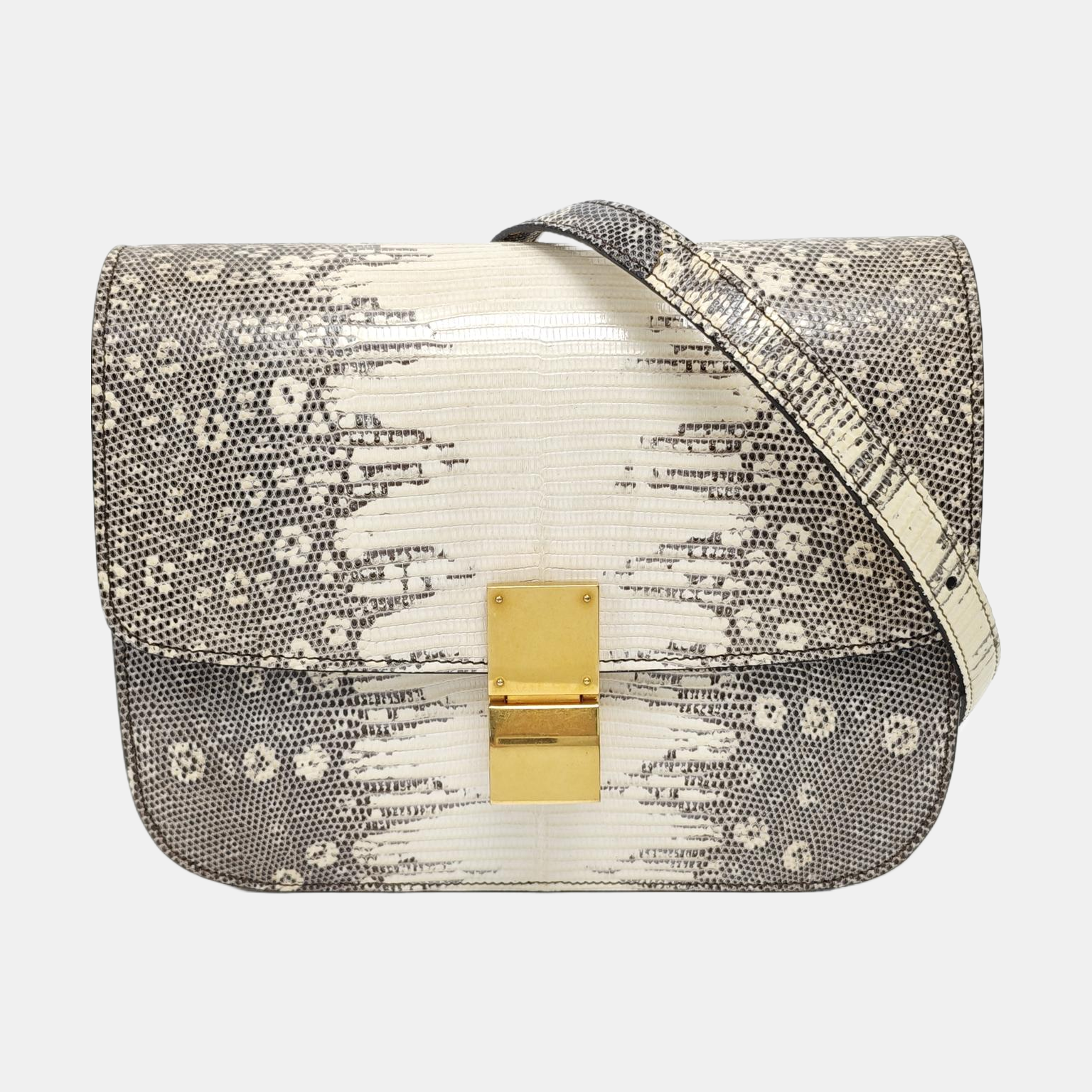 CLASSIC BOX Medium Lizard White