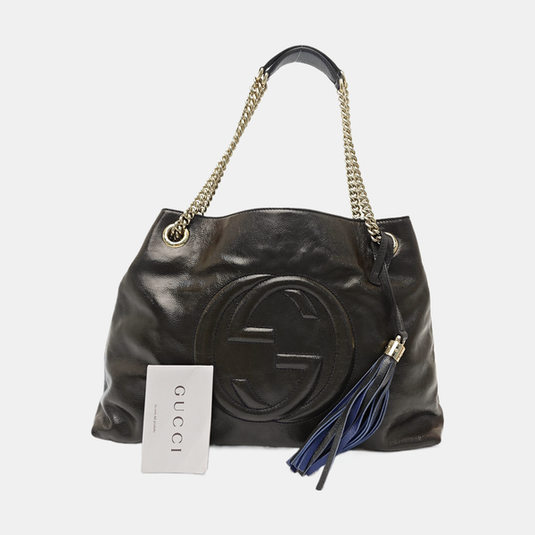 Soho Large Patent Leather Green