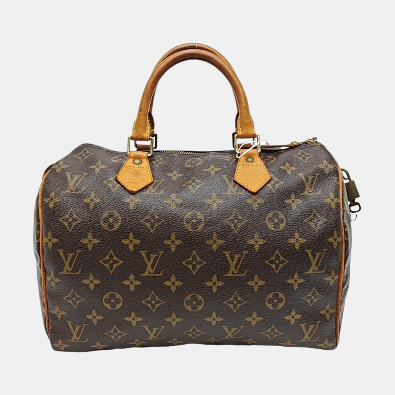 SPEEDY 30 Monogram Coated Canvas Brown