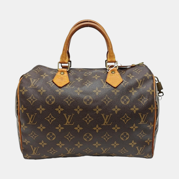 SPEEDY 30 Monogram Coated Canvas Brown