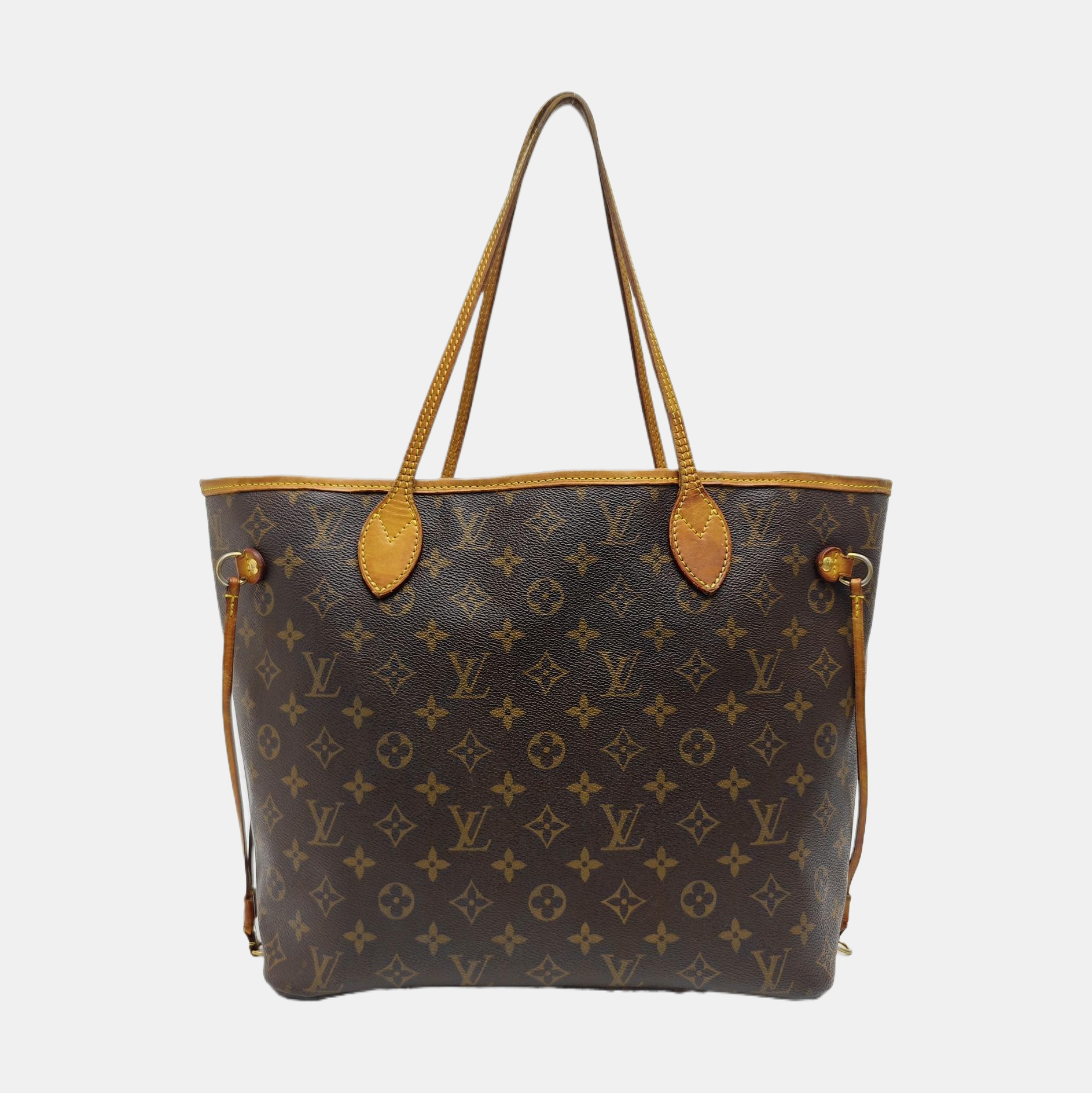 NEVERFULL MM Monogram Coated Canvas Brown