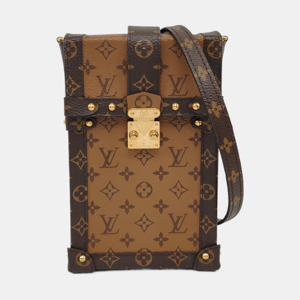 TRUNK Monogram Coated Canvas Brown
