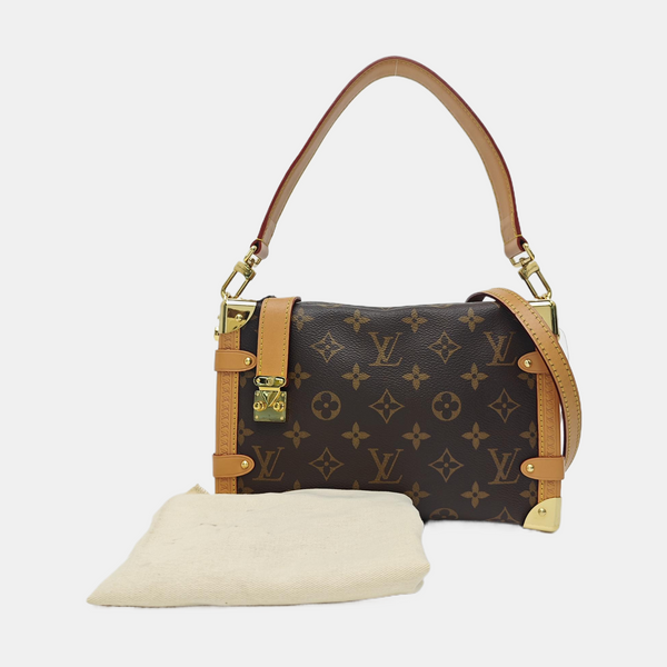 SIDE TRUNK MM Monogram Coated Canvas Brown