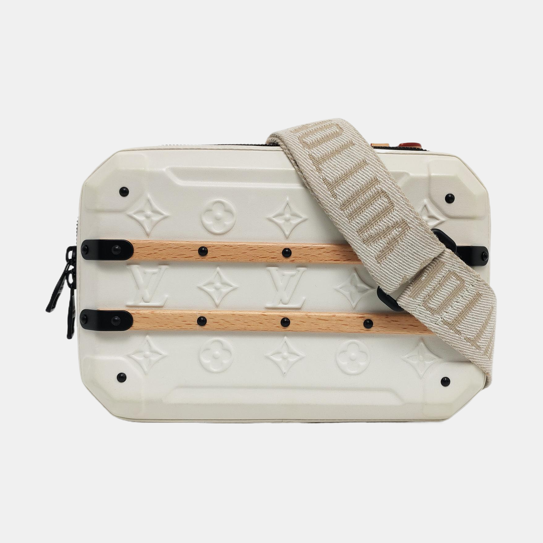 TRUNK Monogram Calfskin White