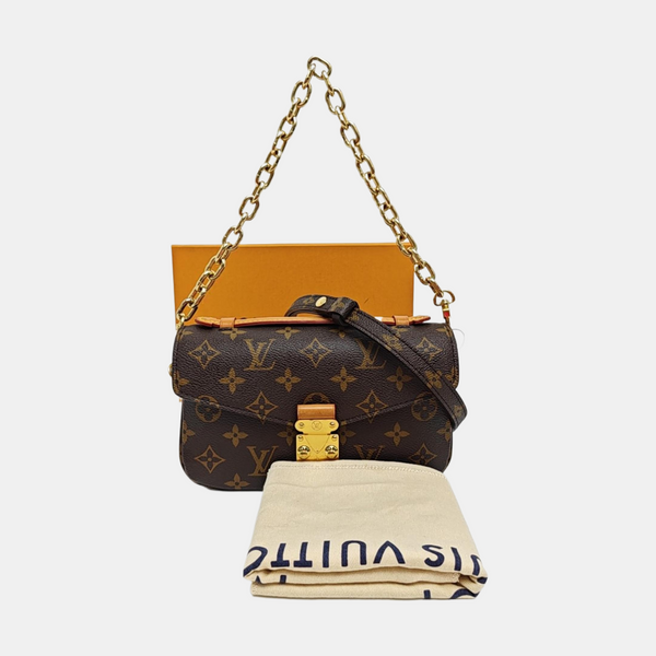 MÉTIS EAST WEST Monogram Coated Canvas Brown