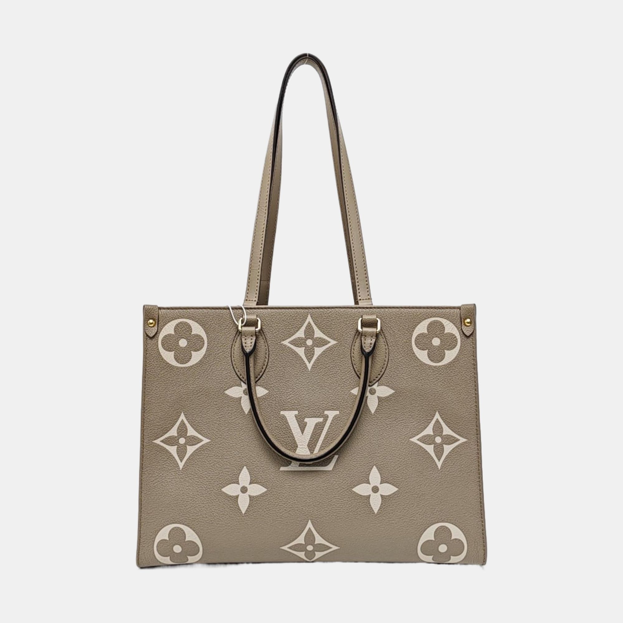 ONTHEGO MM Monogram Calfskin Gray