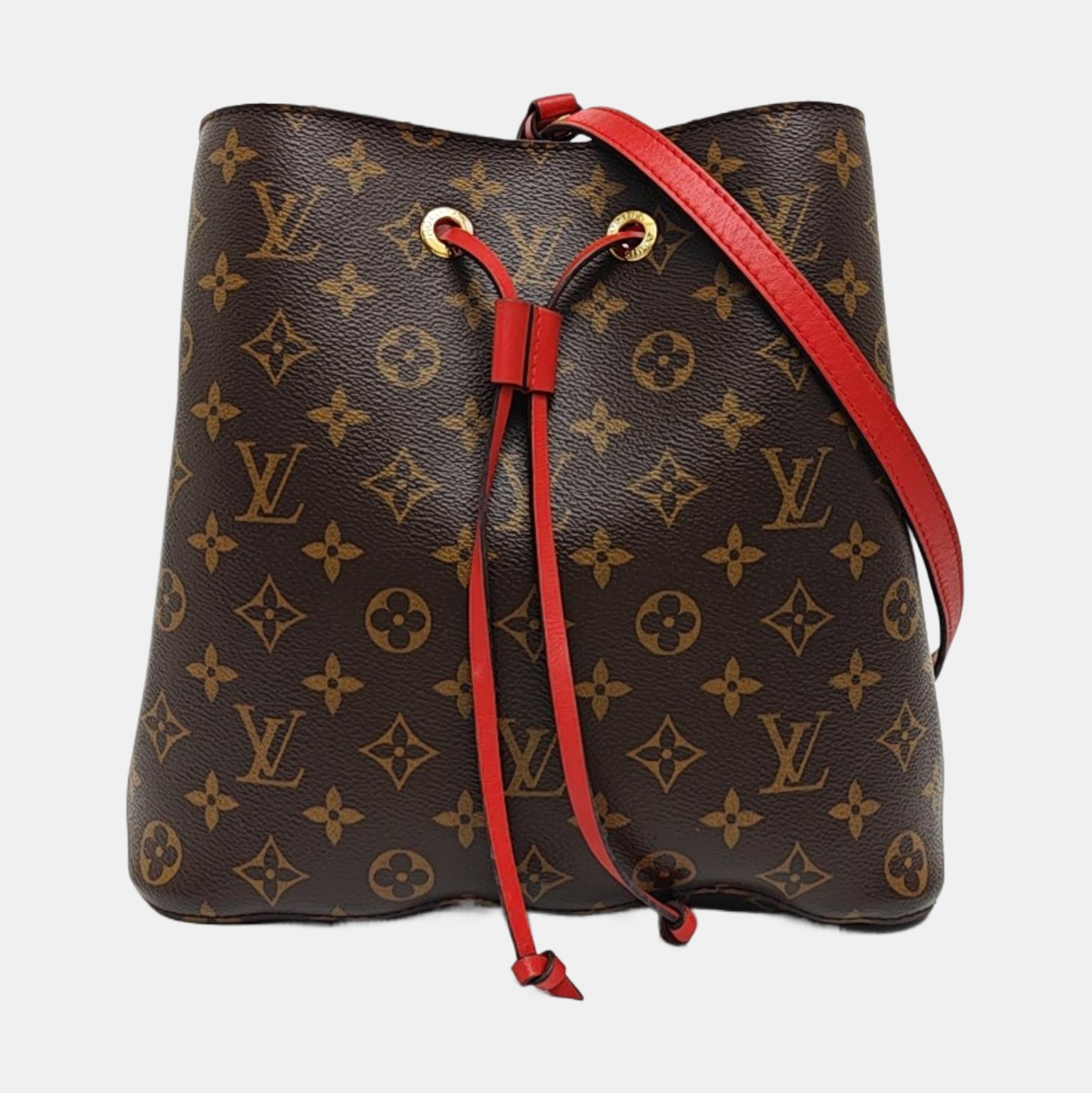 NÉONOÉ MM Monogram Coated Canvas Brown