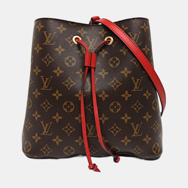 NÉONOÉ MM Monogram Coated Canvas Brown