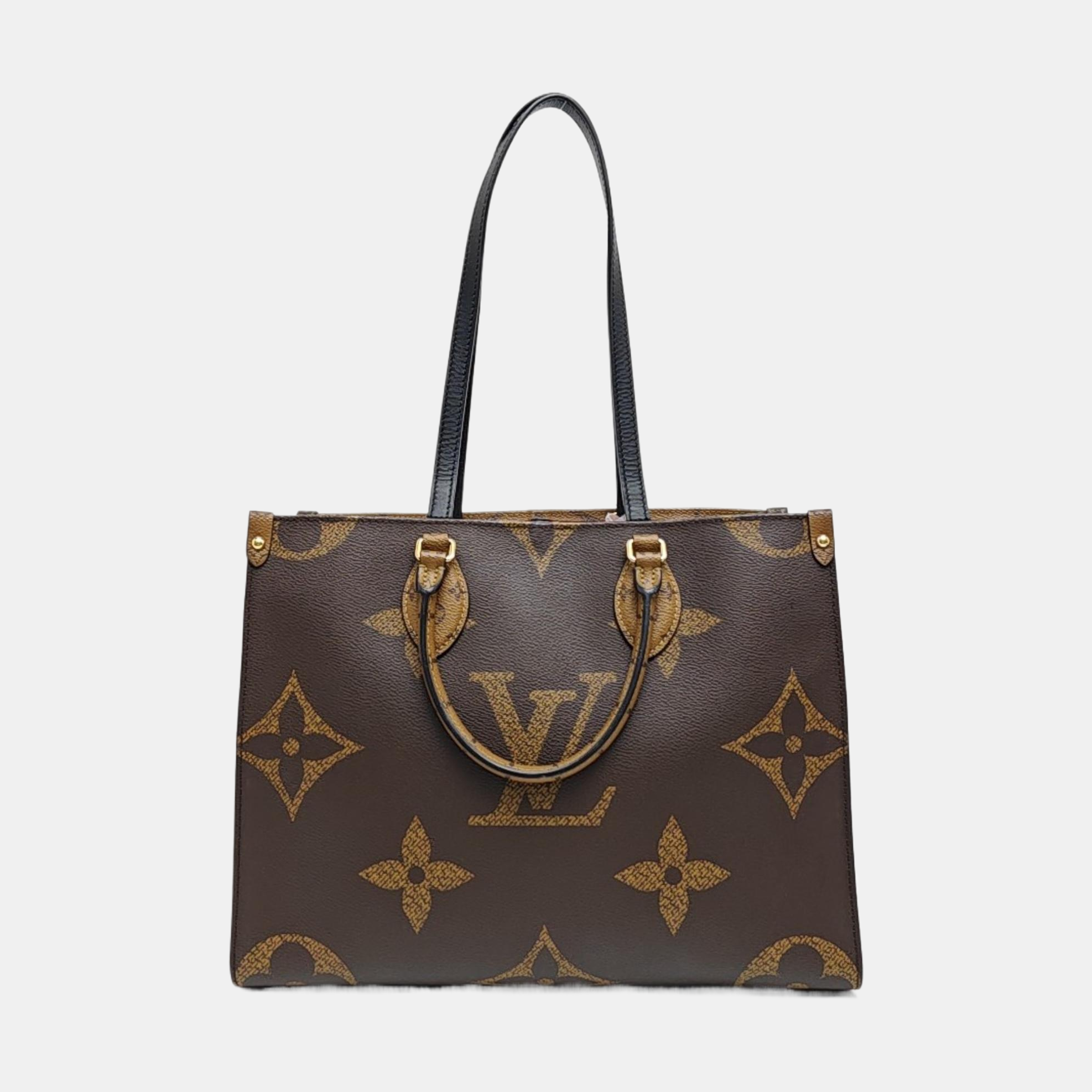 ONTHEGO MM Monogram Coated Canvas Brown