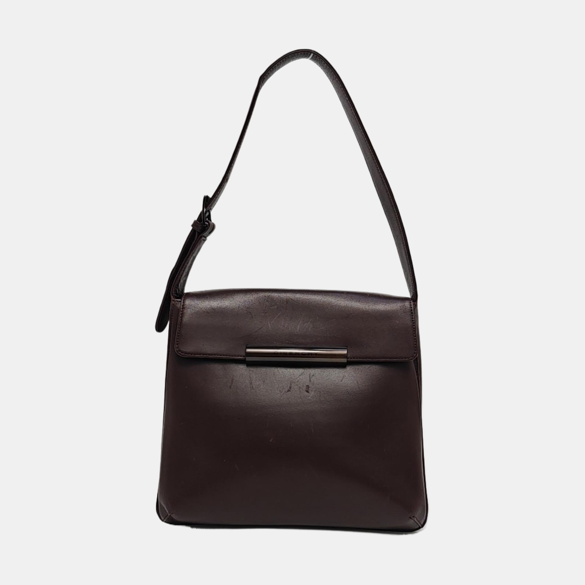 Calfskin Shoulder Bag Brown