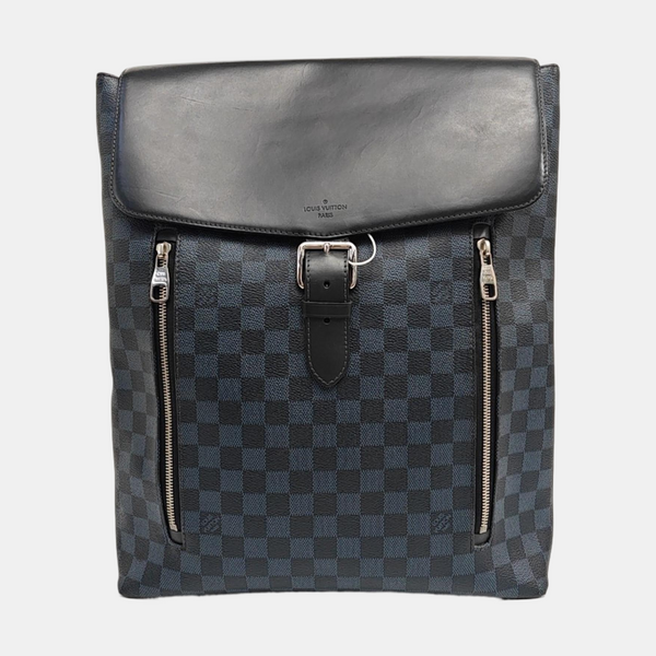 Damier Coated Canvas Backpack Blue
