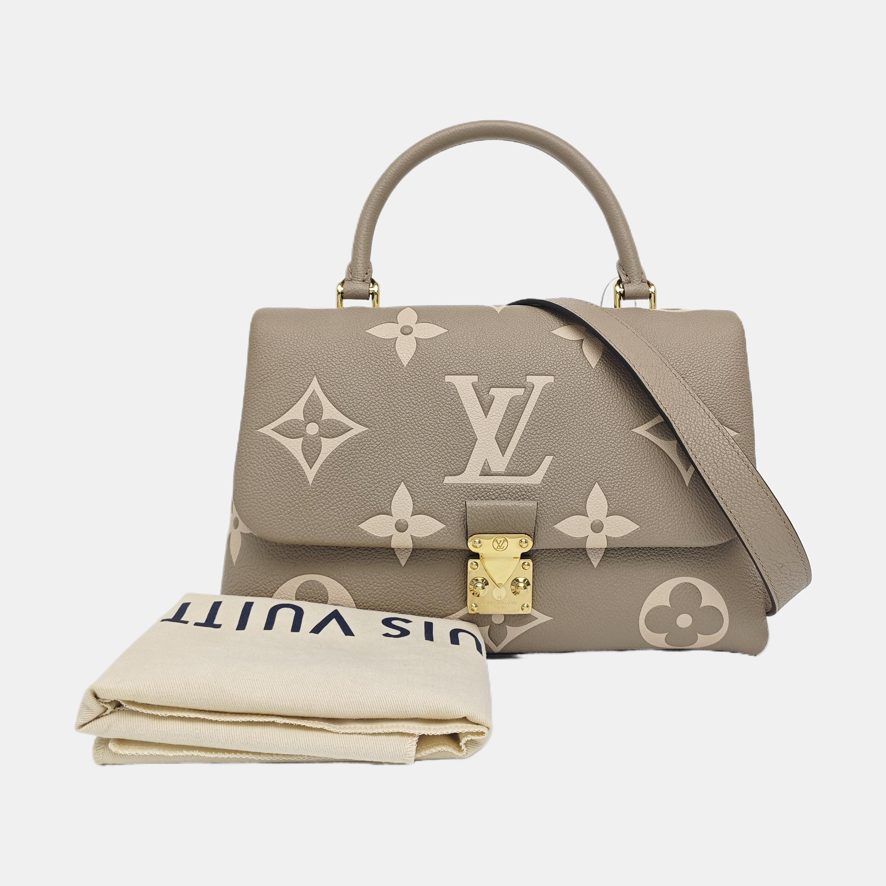 MADELEINE Monogram Calfskin Gray