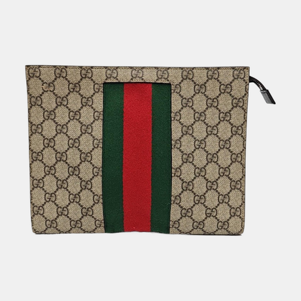 GG Supreme Monogram Coated Canvas Black