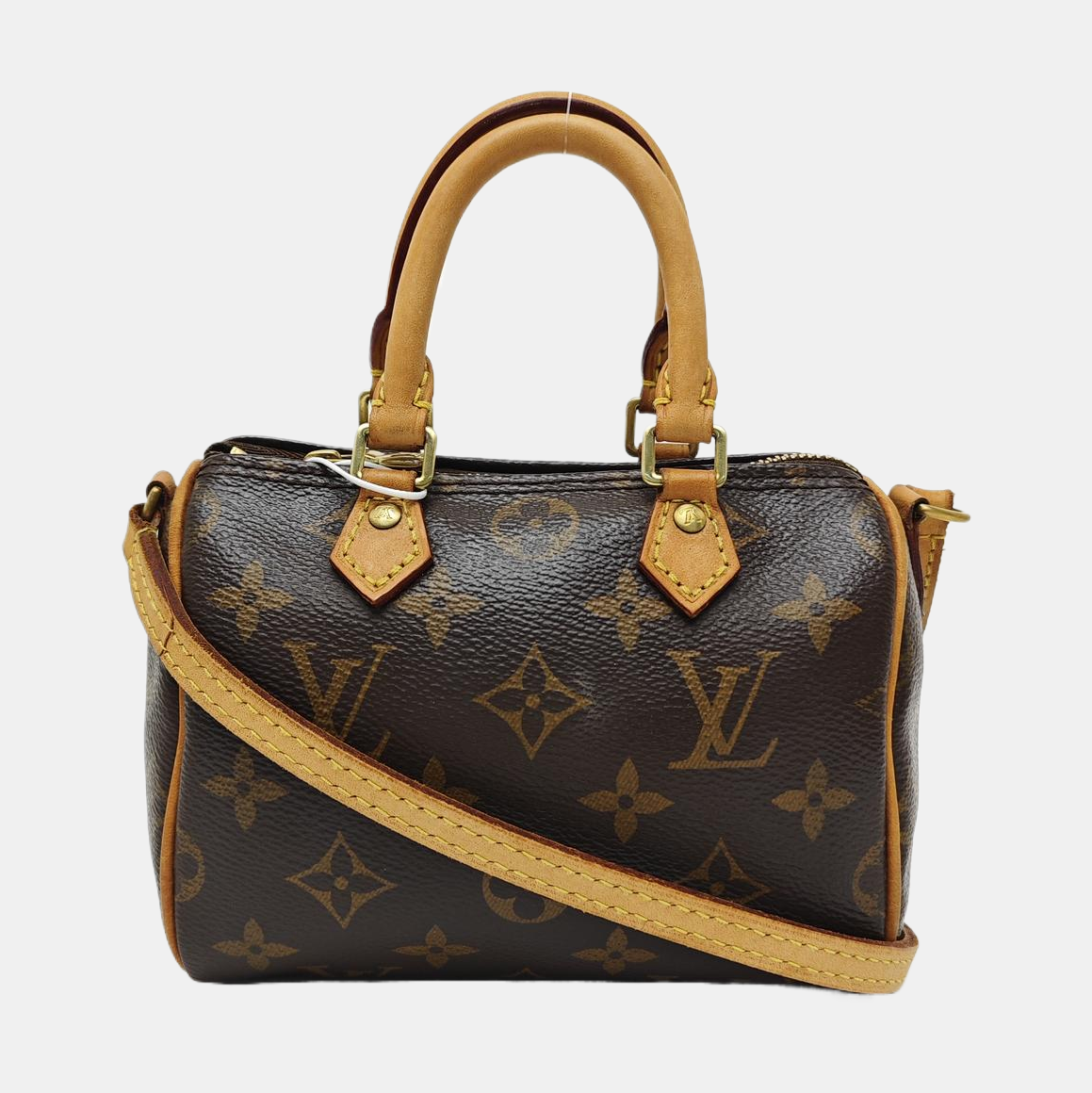 SPEEDY Nano Monogram Coated Canvas Brown