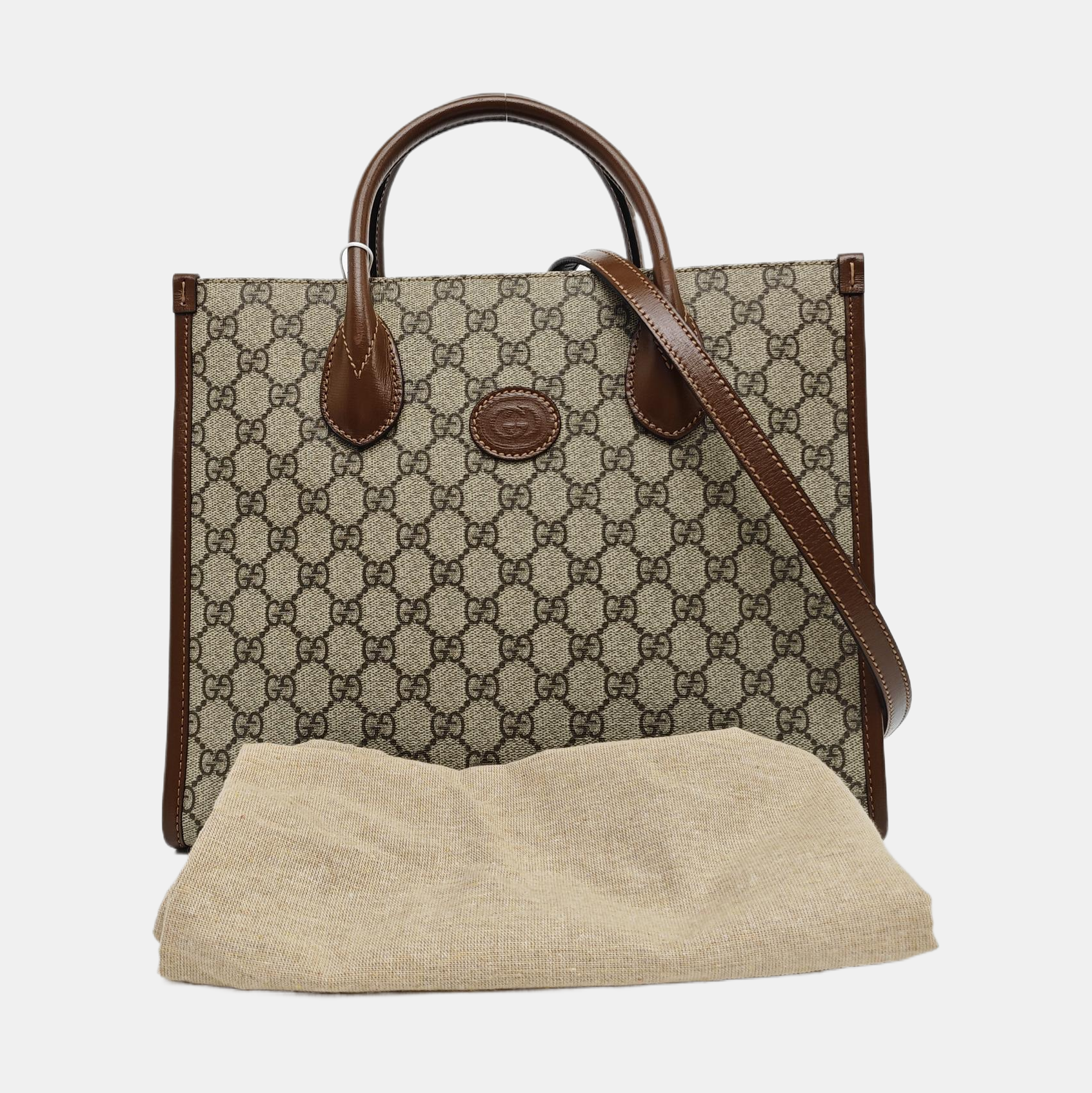 Retro Small Monogram Coated Canvas Brown